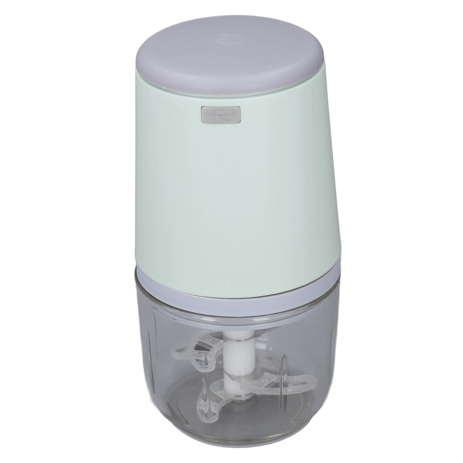 Mini Procesador de Alimentos Inalámbrico, Picador Eléctrico Inalámbrico para Verduras, Frutas, Carne, Ajo, Fabricante Portátil de Alimentos para Bebés, Capacidad de 300 Ml, Fácil