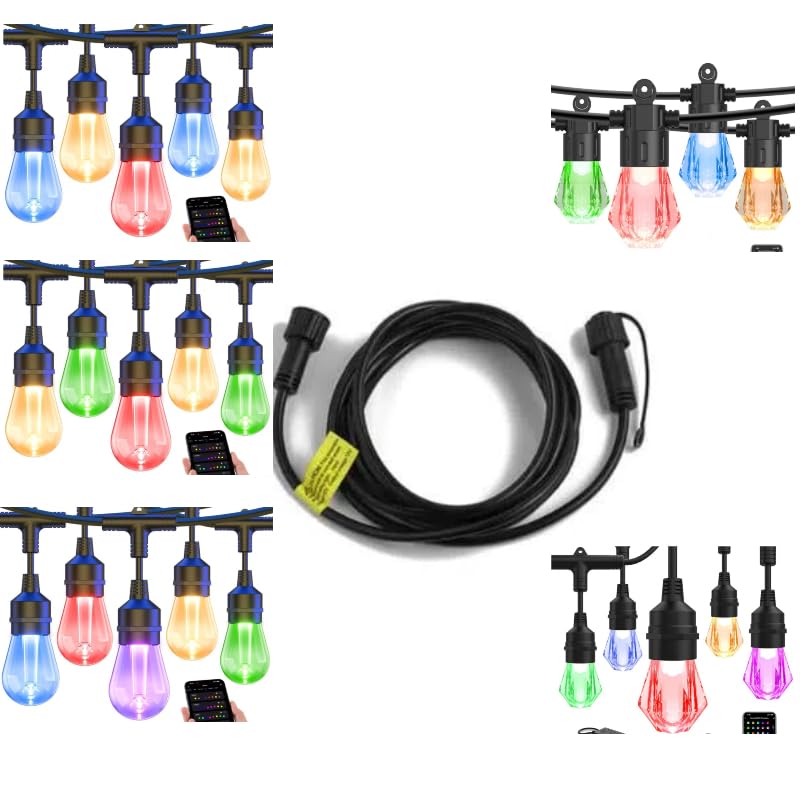 XMCOSY+ RGBCWIC Smart String Lights Extension Cord 10 Ft - Amazon.com