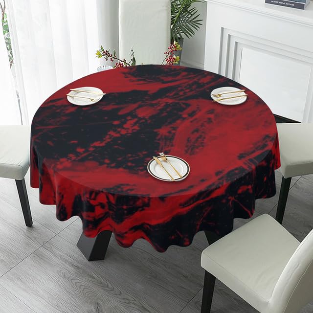 Tovaglia rotonda per Halloween, 152 cm, decorazione per tavolo con zucca, per feste di Halloween, vacanze, cene, cucina, tavolo da pranzo
