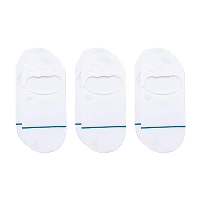 Stance Icon No Show 3 Pack Crew Cut Socks Shoes White