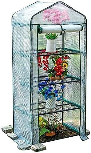 送料込 ビニール温室 ポップアップ式温室 ビニールハウス ガーデン温室 小さな庭の多肉植物のためのpe布カバー付きの小さな温室ミニ温室 温室カバー ホーム温室 簡易温室 花園温室 家庭菜園 Size 69x49x160cm Mda33 Fr