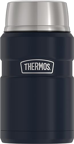 Miniatura 5 de THERMOS Stainless King - Botella de bebidas aislada al vacío, 40 onzas, acero mate y acero inoxidable King aislado al vacío, 24 onzas, azul