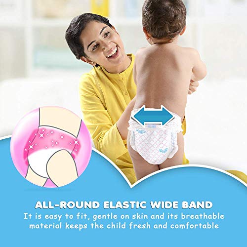 Image of Mamypoko Pants Extra Absorb Diapers (White, Large, 64 X 2-128 Pieces) Pack of 2, Unisex, Unisex