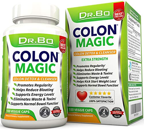 Dr. Bo Colon Cleanse Detox Formula - Natural Bowel Cleanser Pills for Intestinal