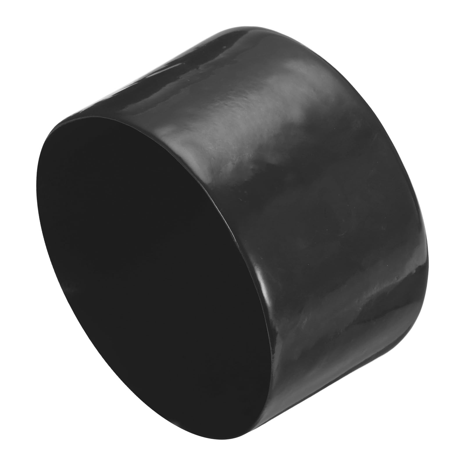 uxcell 4pcs Rubber End Caps 100mm ID Vinyl Round End Cap Cover Screw Thread Protectors Black