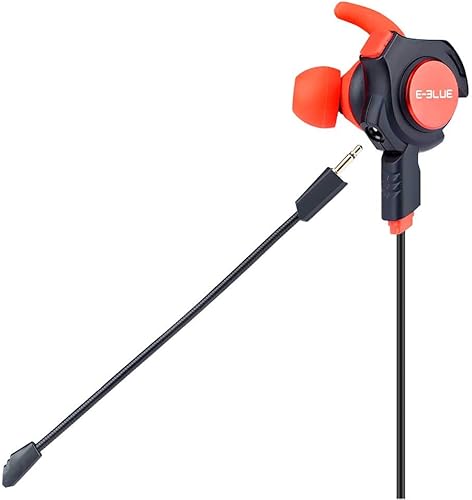 Miniatura 5 de Auriculares de gaming con cable con micrófono desmontable, E-3LUE 0.138in Hifi auricular de juego en la oreja, cancelación de ruido estéreo graves