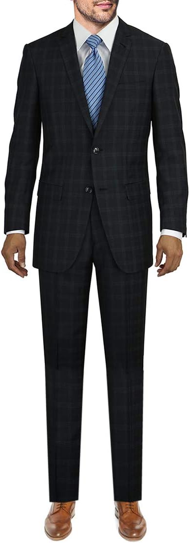 Marzzotti Eleganz Men's Modern Fit Two Button Side Vents Suit