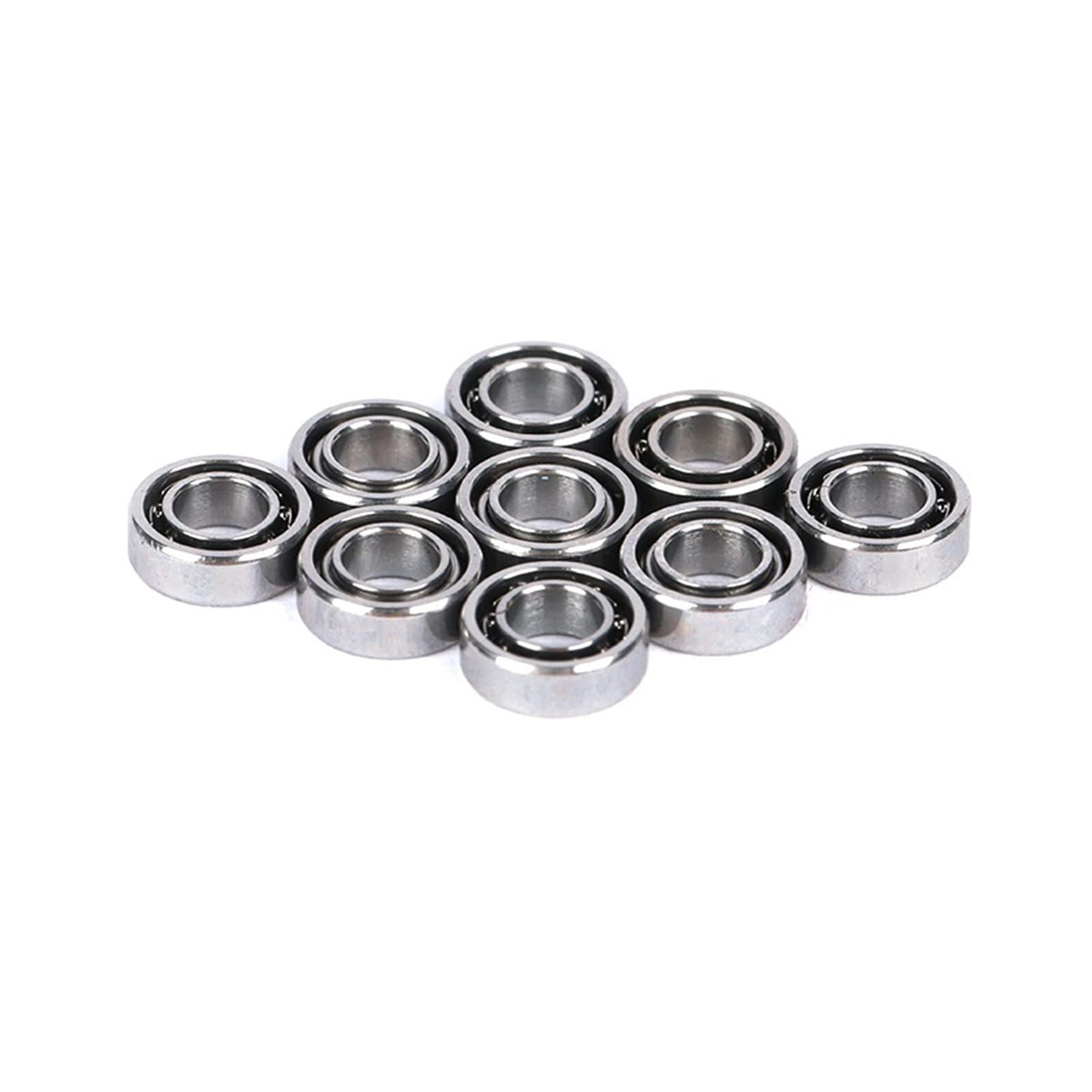 Cojinetes de Bolas de Ranura Profunda 10 rodamientos de Bolas de Acero Inoxidable 3x6x2 rodamientos de Bolas Abiertos