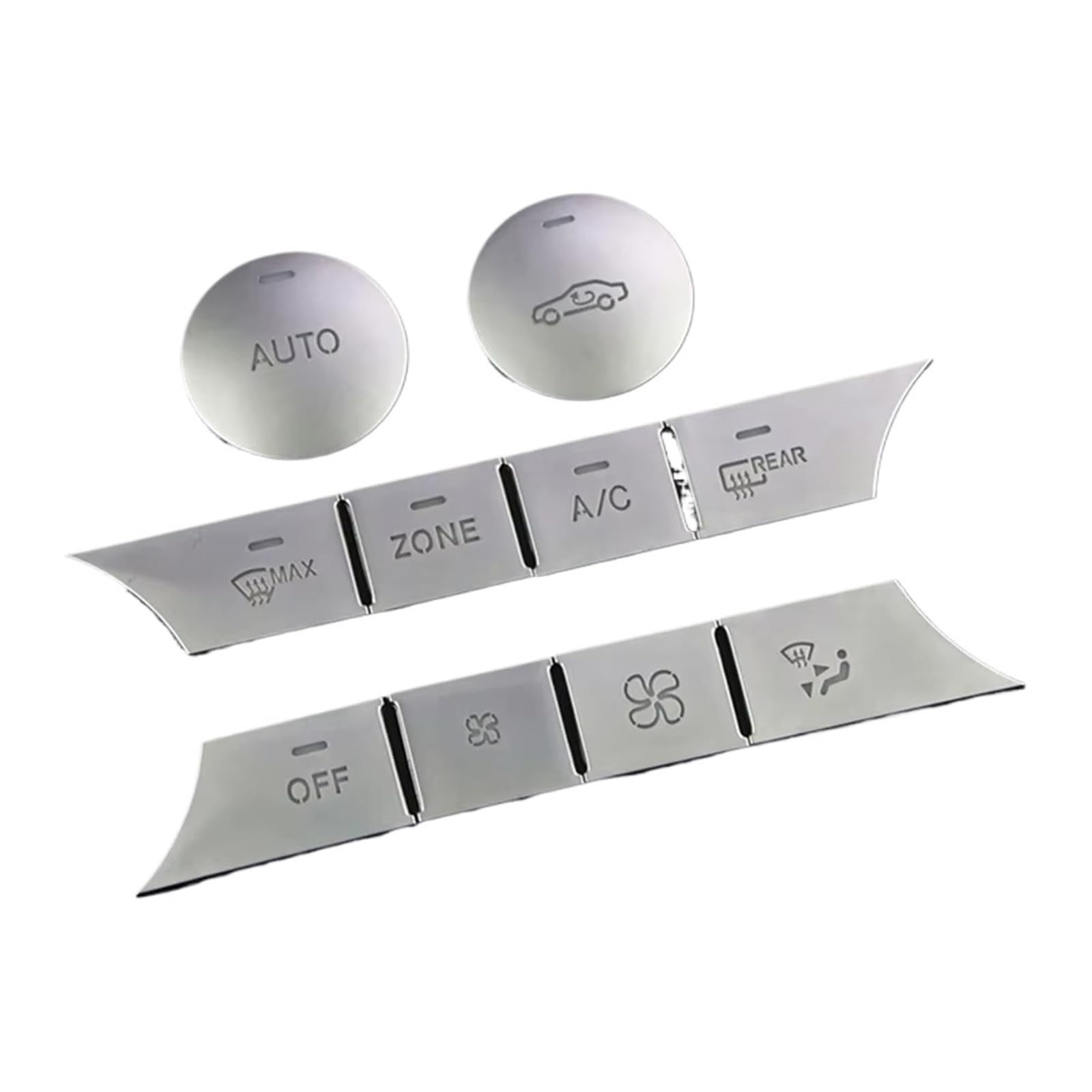 Caches boutons climatisation Mercedes W166 W164 commande console centrale 2012-2015 - 6