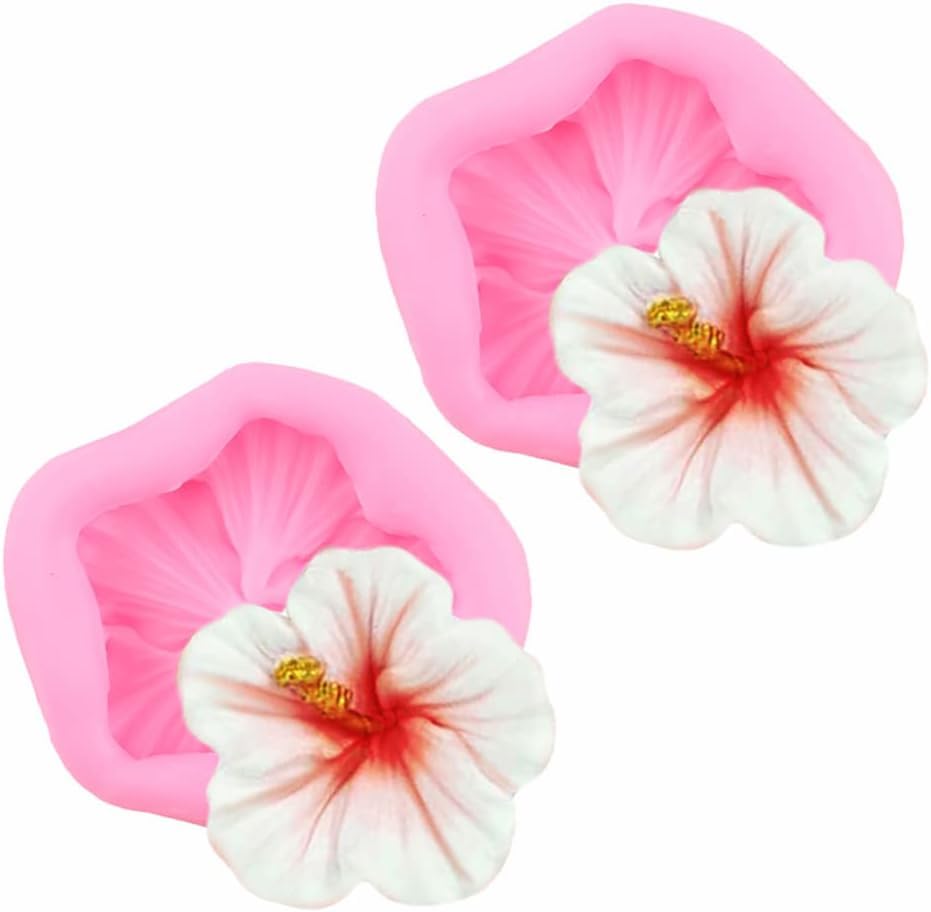 LEGACYCART 3D Hibiscus Flower Silicone Cake Mold for Cake, Chocolate, Pudding, Jelly, Cupcakes, Sugarcraft, Candies and Clay Decoration Food Safe Silicone Fondant Molds (Pack of 1)-image-49