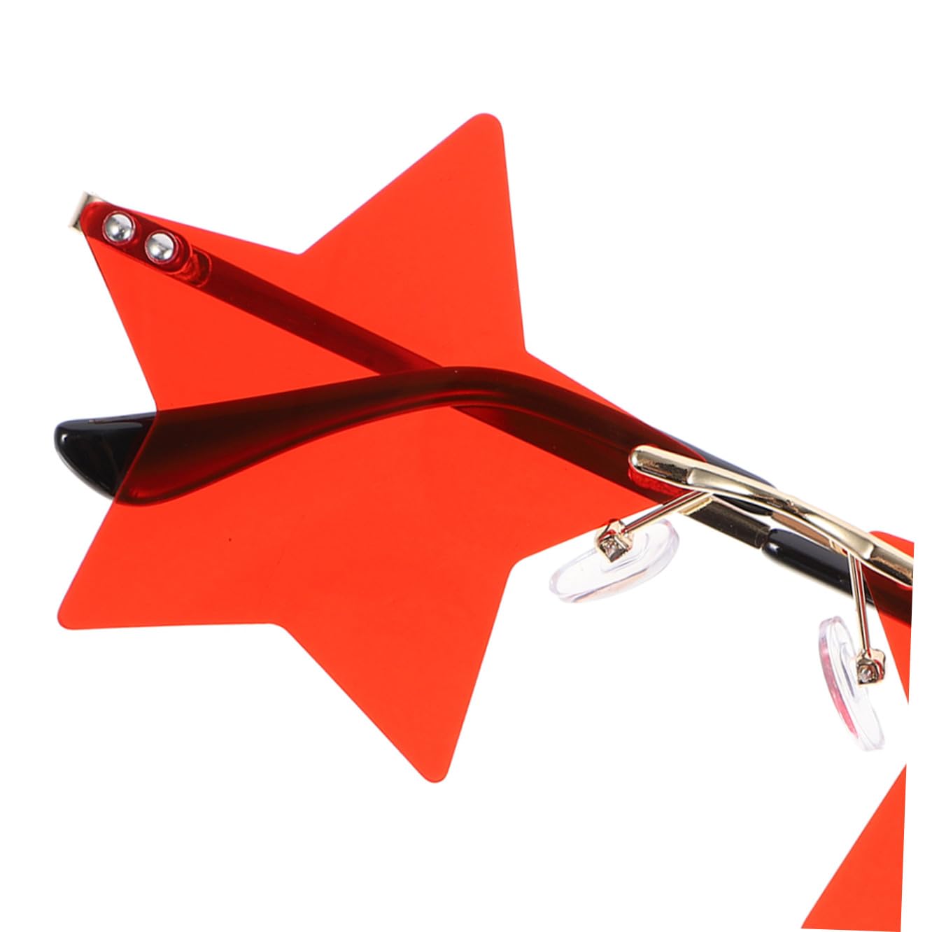 SHERCHPRY 6stücke Star Shaped Rimless Sunglasses Für Unisex Lustige Party-ausrüstung Für Unabhängigkeitstag Leicht Und Bequem Accessoires Für Festivals Und Cosplay-events