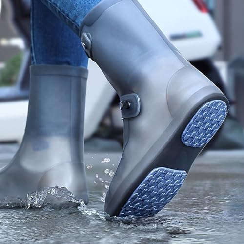 Cubiertas impermeables para calzado de silicona, antideslizantes y gruesas para exterior, para hombres y mujeres, ideales para pesca miniatura 7