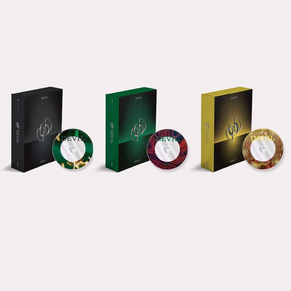 Rbw Entertainment Green Oneus - Devil (Vol.1) Album+Folded Poster+Extra Photocards Set ( Ver.)