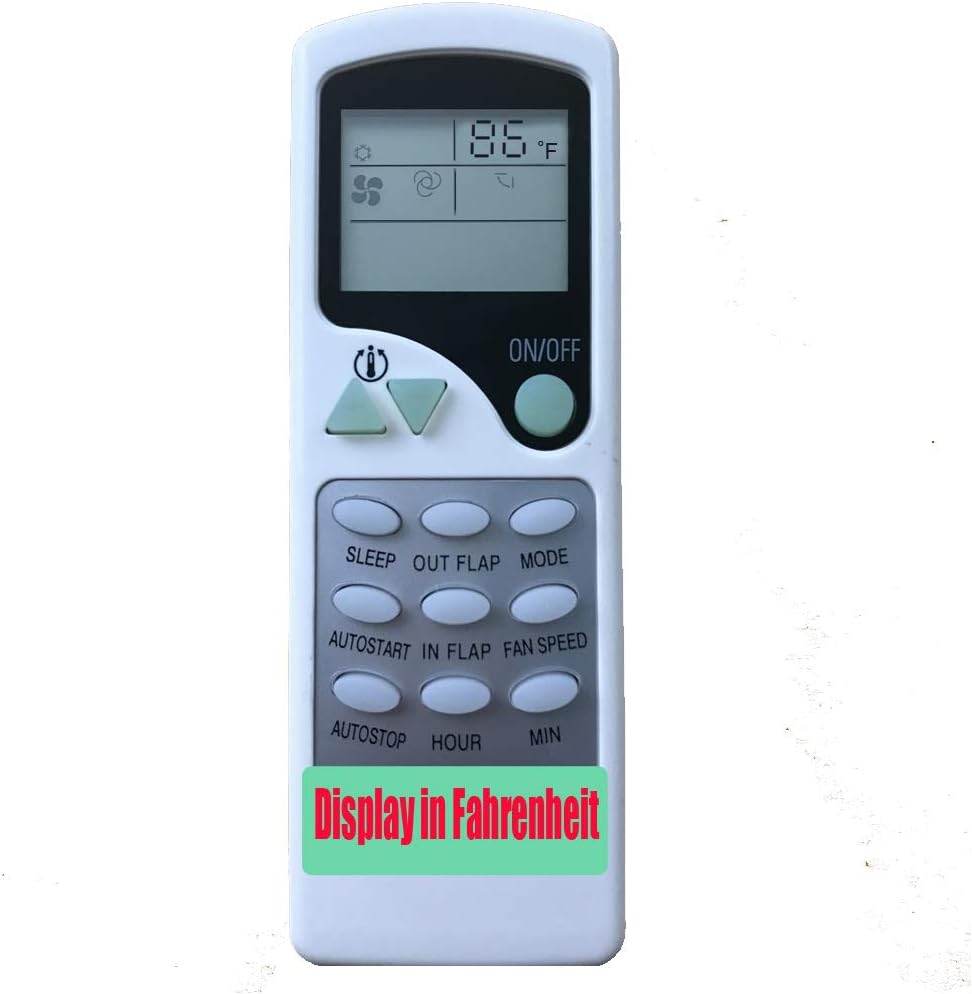 YING RAY Replacement for QUIETSIDE Air Conditioner Remote Control ZHF