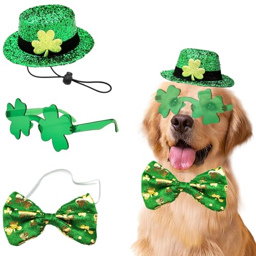 Disfraz Día de San Patricio para Perro 3 Pzs Sombrero Irlandés