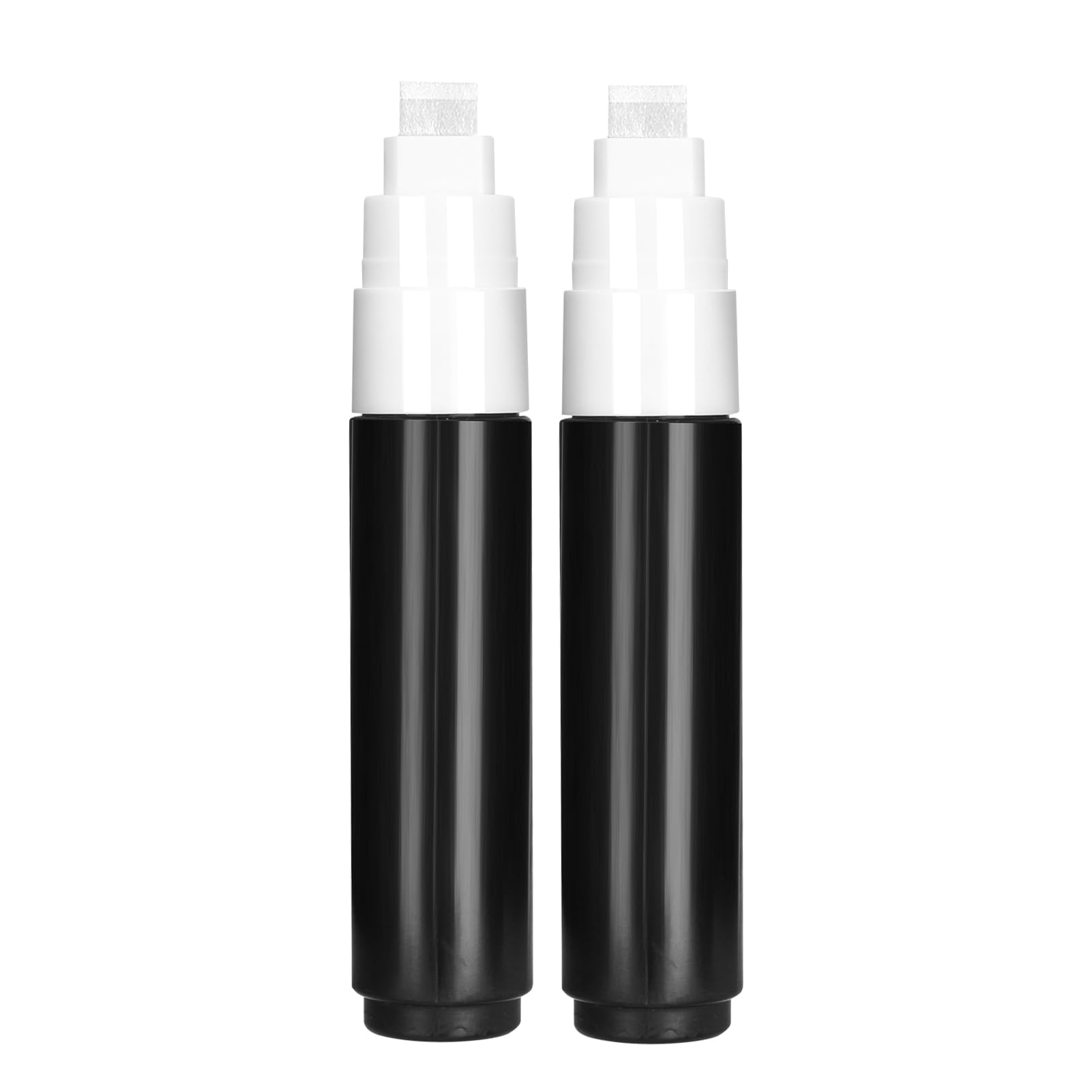 Refillable Paint Markers 10mm Empty Acrylic Paint Markers, Jumbo Tips, Black Holder, Large Graffiti Empty Pen for Car Touch-Up, Furniture Repair, and