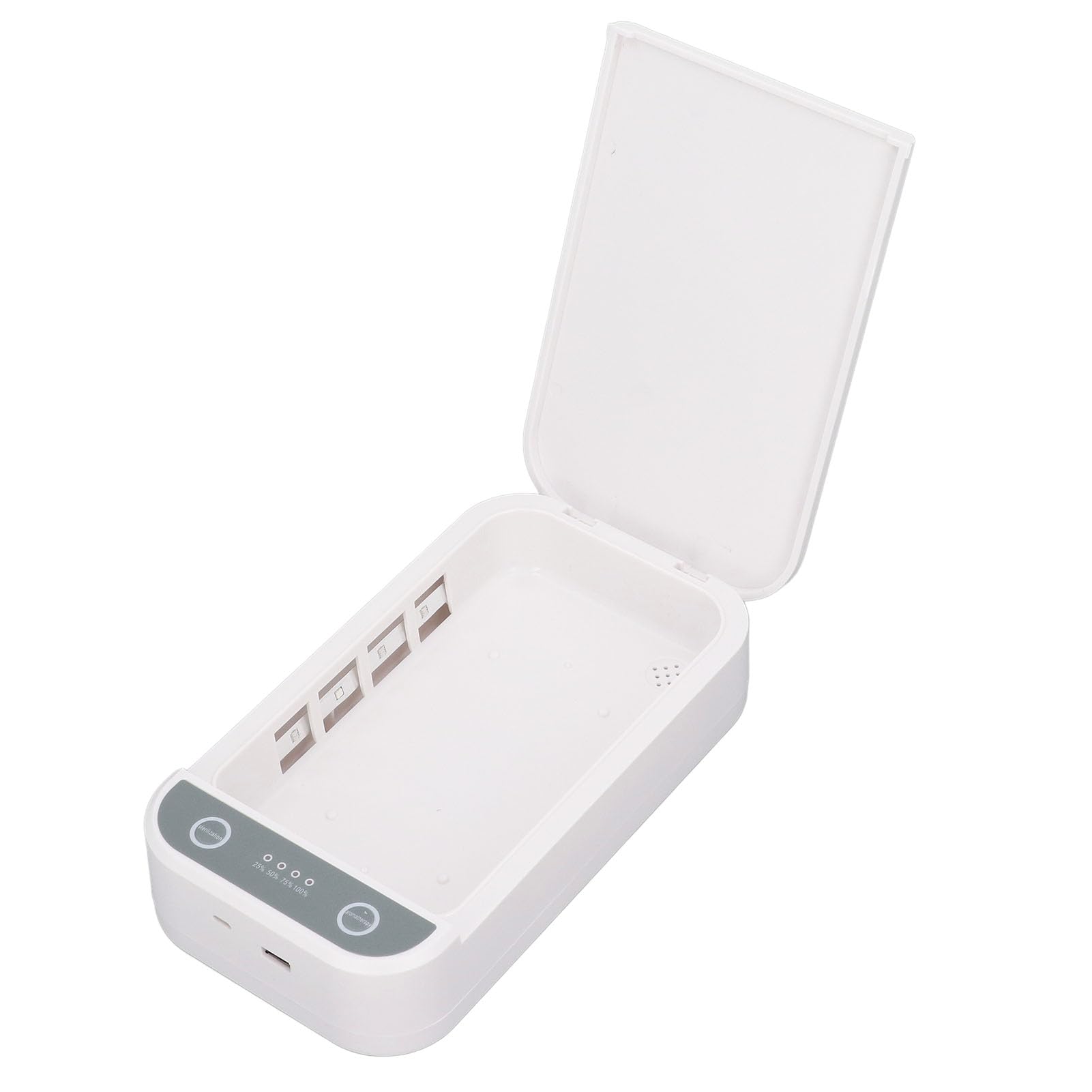 aqxreight Caja Limpiadora Desinfectante Portátil para Teléfonos Joyas Relojes y Llaves Máquina de Limpieza con Tecnología C Recargable por USB Ideal para Casa Oficina y Viajes