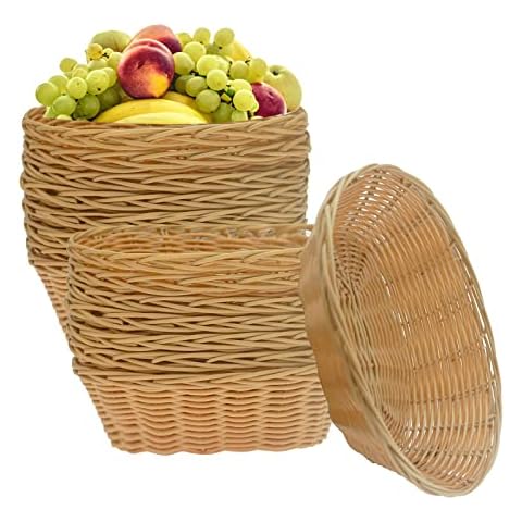 Cezoyx 16 Pack Plastic Oval Basket Cover