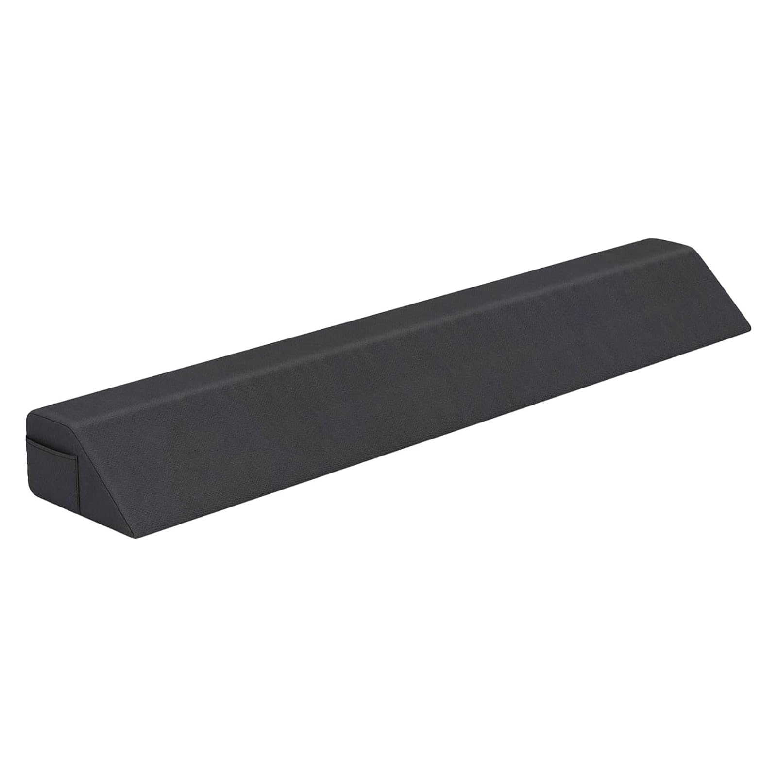 Multigot Full/Twin Size Bed Wedge Pillow, Trapezoidal Bed Gap Filler with 2 Side Pockets, Long Headboard Pillow Bolster Pillow Between Your Mattress & Headboard (137 x 26 x 13cm)