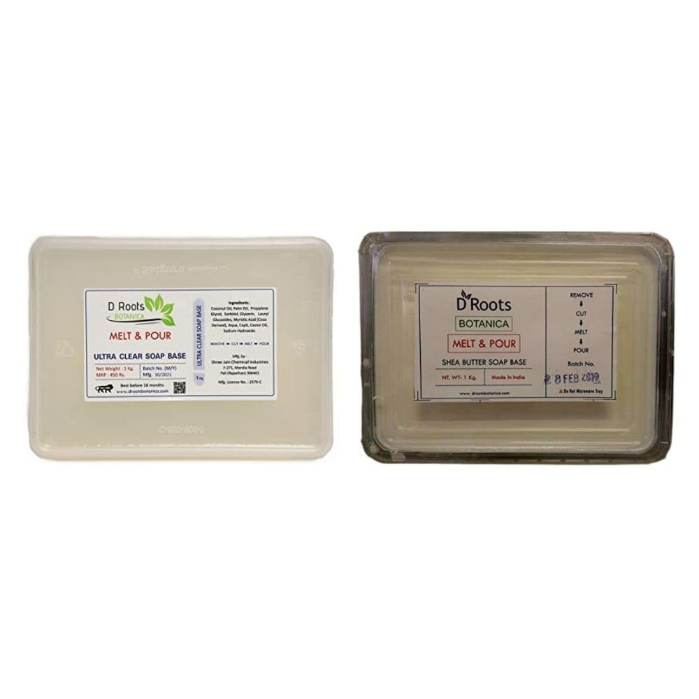 D Roots Ultra Clear Soap Base Organic Soap Base + Shea Butter Soap Base