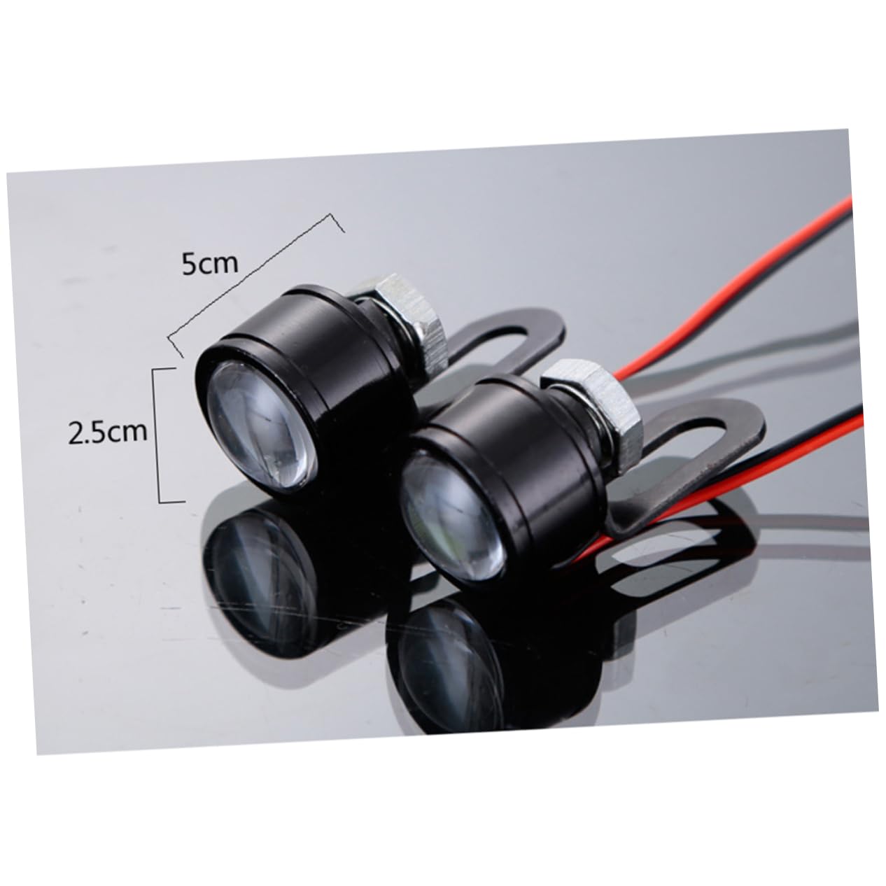 FUNOMOCYA Motorcycle Auxiliary Lights Led Light Mirror Kit High Brightness Motorbike Accessories
