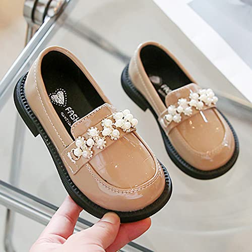 Toddler Girl Rain Boots Casual Shoes Girls Leather Shoes Thick Sole Non Slip Dress Shoes Slip On Comfortable2