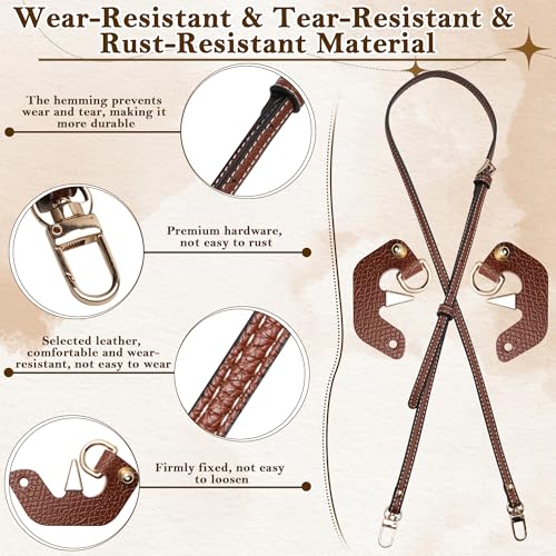 Image of Leather Shoulder Strap Replacement for Longchamp Strap Kit, Original Pouch with Handle Adjustable Conversion Kit for Mini Longchamp Bag, Suitable for Longchamp Mini Bag Replacement