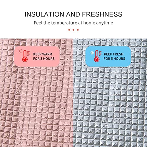 Image of House of Quirk Insulated Reusable Lunch Bag Tote Bag For Women Printed Lunch Bag For School Picnic (Orange /Blue /Black Cat Yellow Dog(Oxford Cloth+Thermal Insulation Material), 5 Liters