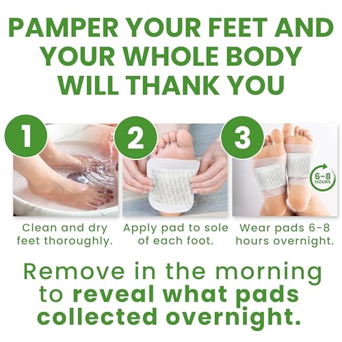 Sole Serenity Foot Pads - Zeolite Mineral, Ginger Root, Wormwood, Bamboo Vinegar, Foot Spa for Achy Feet - Image 6