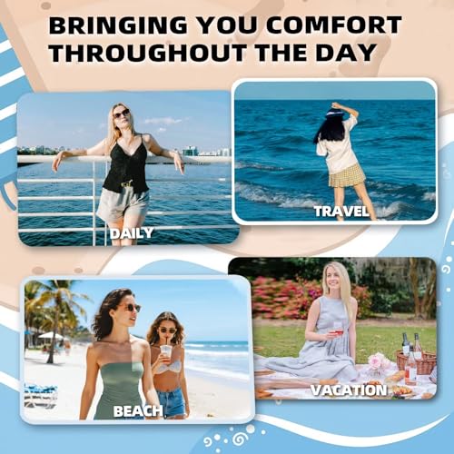 Image of Women's Orthopedic Wide Toe Box Sandals: Comfortable Arch Support Plantar Fasciitis Orthotic Casual Summer Beach Sandals, Adjustable Strap Flat Feet Walking Shoes for Foot Heel and Pain Relief