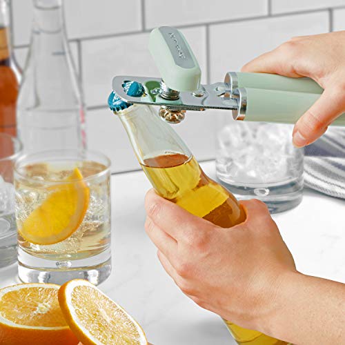 Image of KitchenAid Classic Multifunction Can Opener and Bottle Opener Easy to Use, Razor Sharp Stainless Steel Cutting Wheel, Soft Ergonomic Handles, Pistachio (Pack of 12)