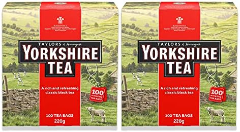 Yorkshire Tea Classic Black Tea, 100 Tea Bags 220g Pack of 2