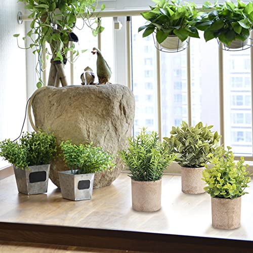 homEdge-Artificial-Mini-Potted-Eucalyptus-3-Packs-Artificial-Plastic-Plant-Greenery-with-Pot-for-Home-Office-Desk-Decoration