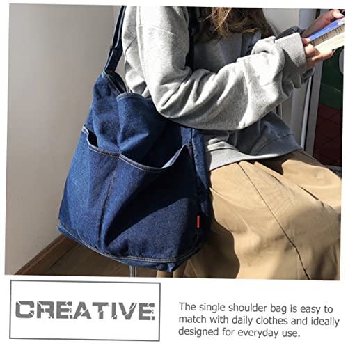 Shoulder Bags Large-capacity Bag Crossbody Leather Bags for Women Denim Cross-body Bag Vintage Crossbody3