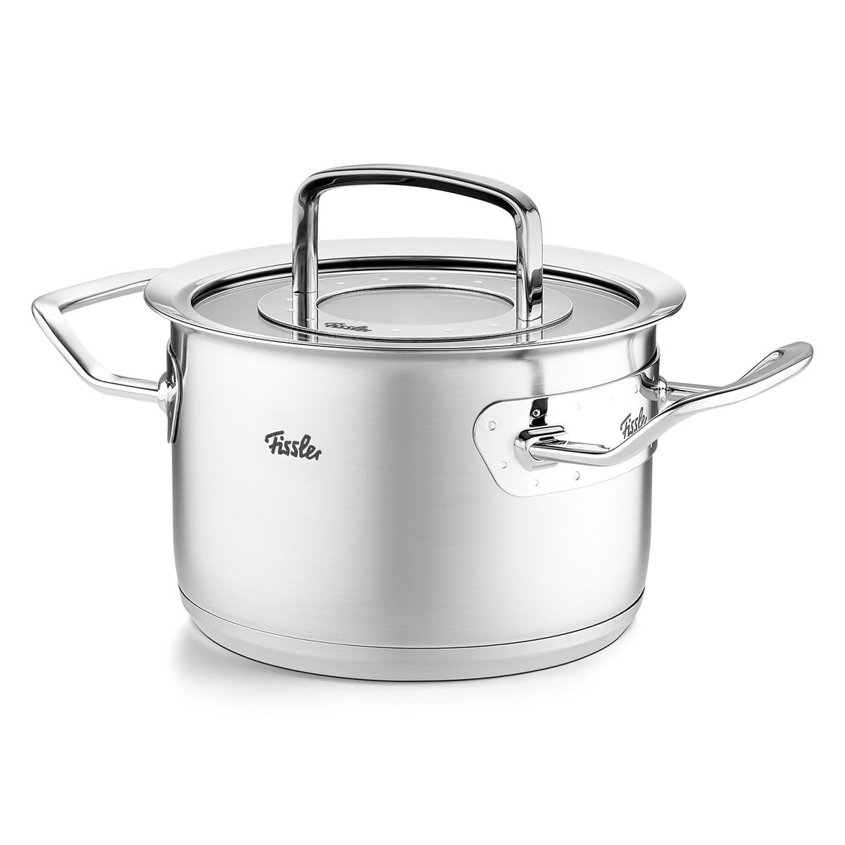 Fissler Original-Profi Collection - Pentola in acciaio inox (diametro 16 cm, 21 litri) con coperchio in vetro, compatibile induzione