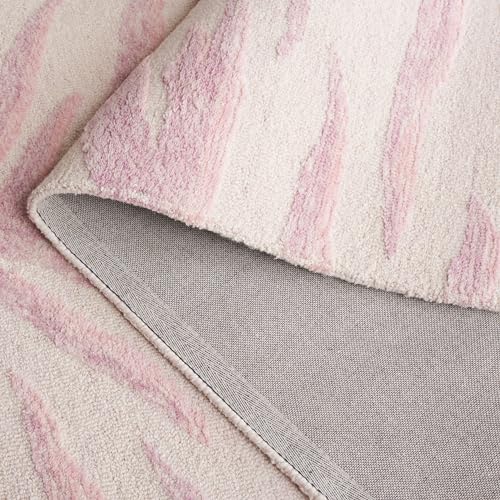 Tapete rectangular Safavieh Ebony Collection 5’ x 8’ rosa miniatura 6