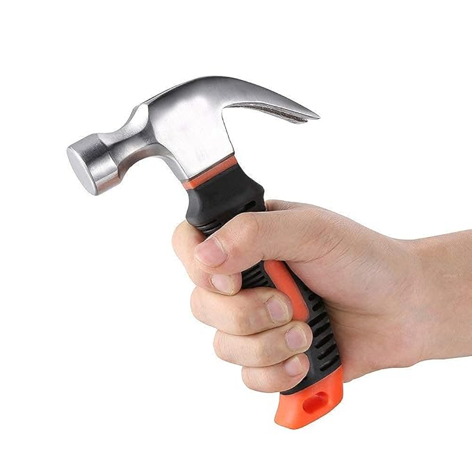 Garth Mini Hammers Rubber Grip Short Handle Claw Hammer Carpentry