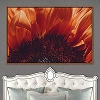 Framed Canvas Wall Art Blooming Closeup Botanical Chic Closeup Expressive Multicolor Photography Realism Ultra - 16x24 inches