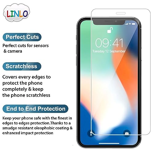 Image of Tempered Glass Screen Protector Compatible for Apple iPhone X /Apple iPhone Xs /Apple iPhone 11 Pro with Full Screen Coverage; Except Edges and Easy Installation Kit(Transparent), Pack of 1