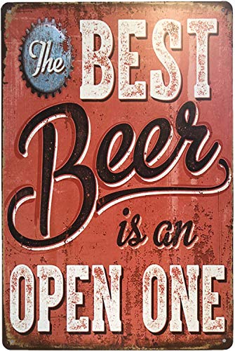 SUDAGEN Bar Decorations Signs Vintage Metal Tin Sign Funny Beer Signs Home Bar