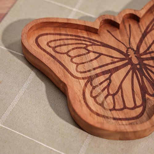 Image of Acacia Wood Serving Platter - Eco-Friendly, Rustic-Design