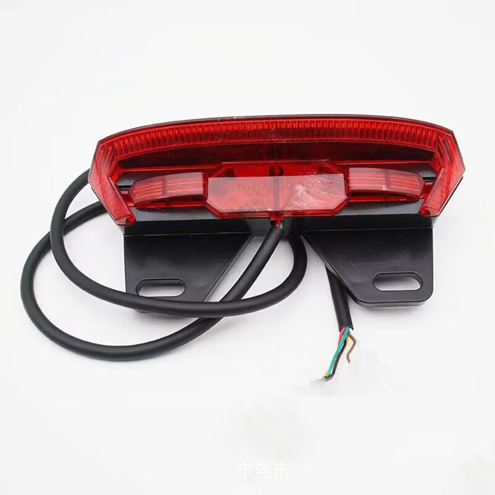 Lampada Posteriore per Bicicletta elettrica 12V LED Luce di Sicurezza per Guida Notturna Luce di Stop Indicatore di direzione 009 007 Accessori