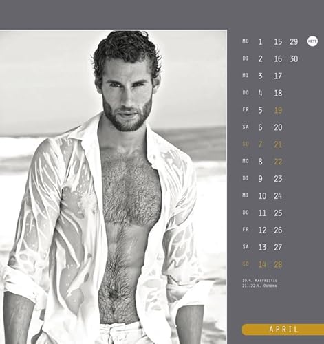 Männer 2019. Postkartenkalender