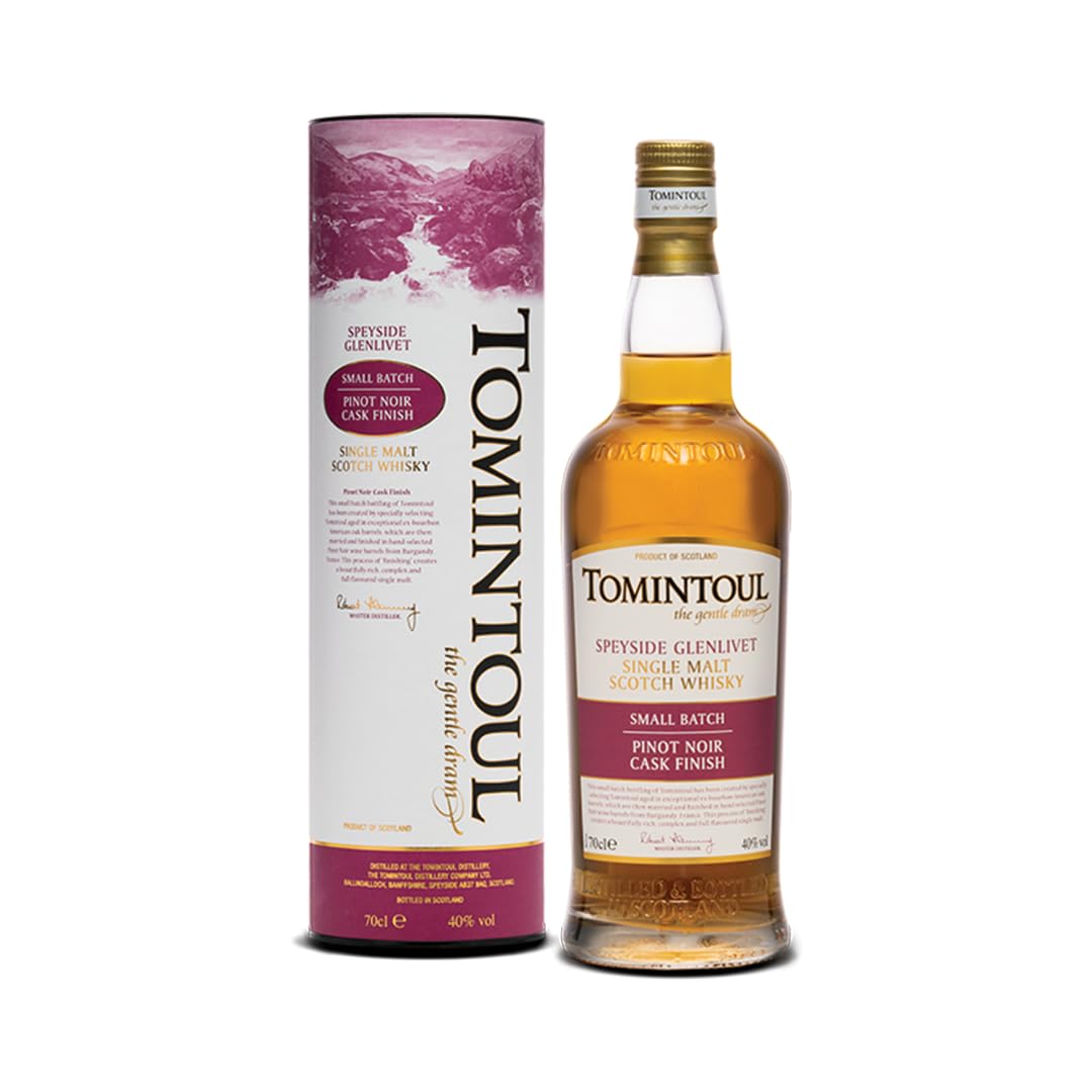 Tomintoul Small Batch Pinot Noir Cask Finish 40% Vol. 0,7l in Geschenkbox