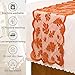 Fall Table Runner Thanksgiving Fall Decorations for Home 13 x 72 Inch Maples Leaves Table Runner Autumn Harvest Orange Lace Runners Thanksgiving Decorations for Tables Kitchen Dining Party (Brown)