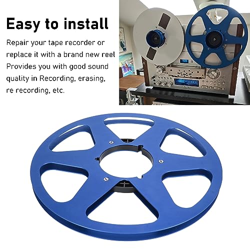1/4 10.5 Inch Empty Reel, 6 Hole Aluminum Alloy Opening Machine Parts, Takeup Reel Recorder Accessory - Image 2