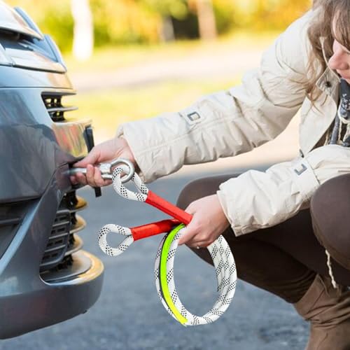 Corde de récupération en nylon pour sortir un pneu enterré d'un fossé