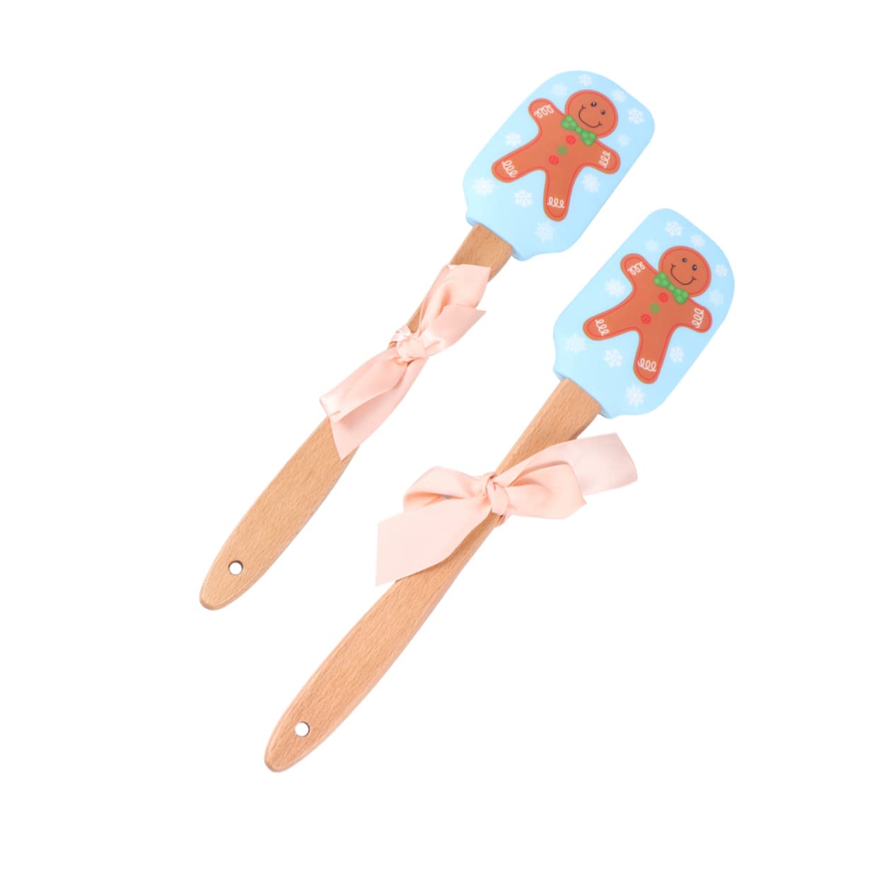 ABOOFAN 4stücke Spatula Mit Holzgriff Festliche Weihnachts-backutensilien Für Dekorieren Von Keksen Und Torten Gingerbread Für Weihnachtsküche