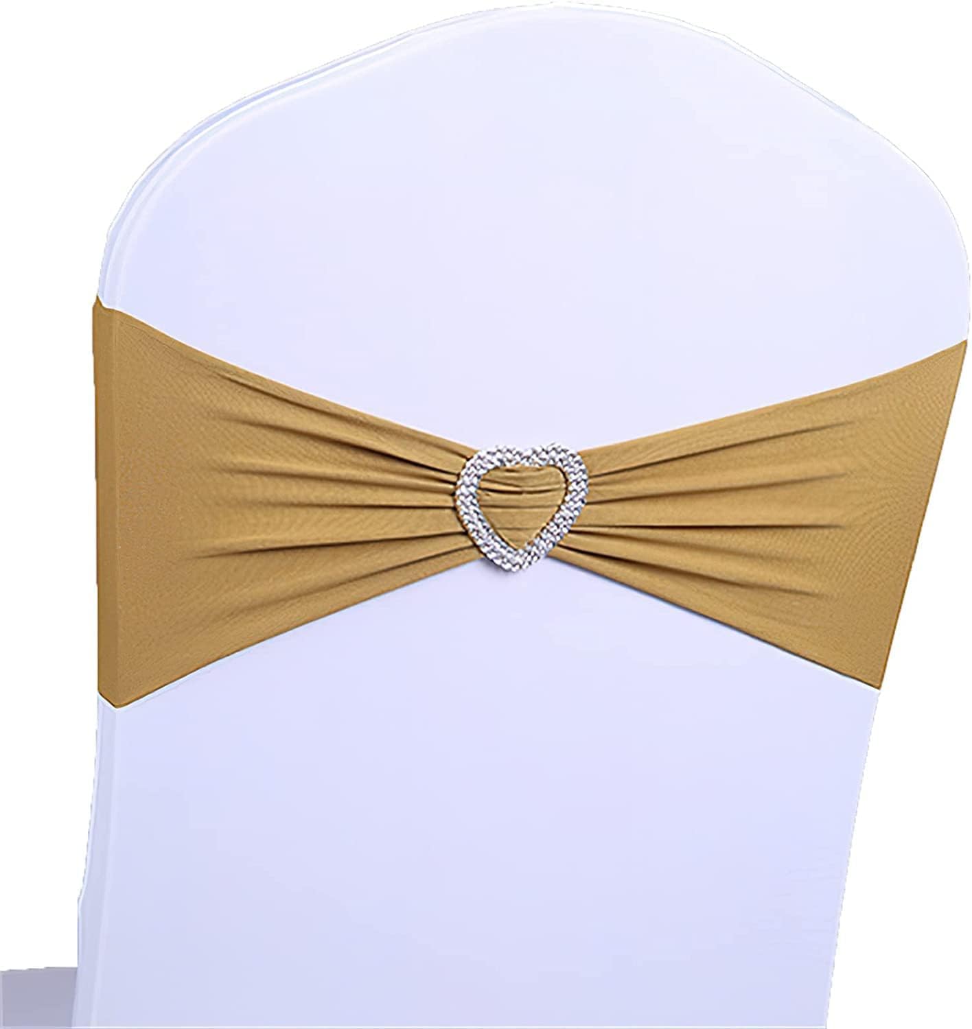 RZQVHBKXWGT chair sashes,Elastic Chair Bands Ties with Buckle Slider Covers Slipcovers,Red,10PCS (Color : Geel, Size 50PCS) Roze, 100PCS (Color Blu, 50PC(Onecolor,10PCS)