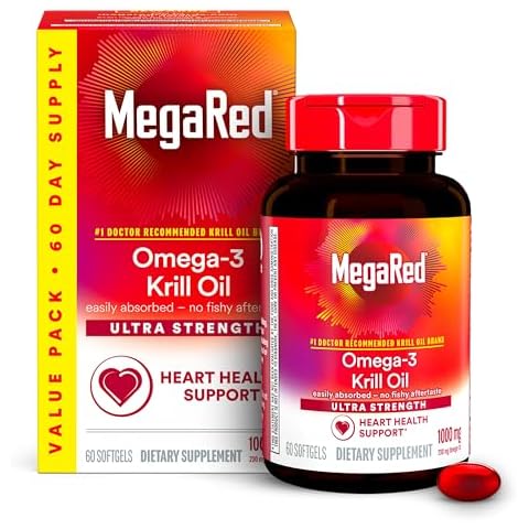 MegaRed Krill Oil - 1000mg Omega 3 Supplement Cover